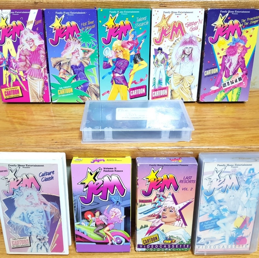 LOT of Vintage 80s Jem and the Holograms cartoon videotapes